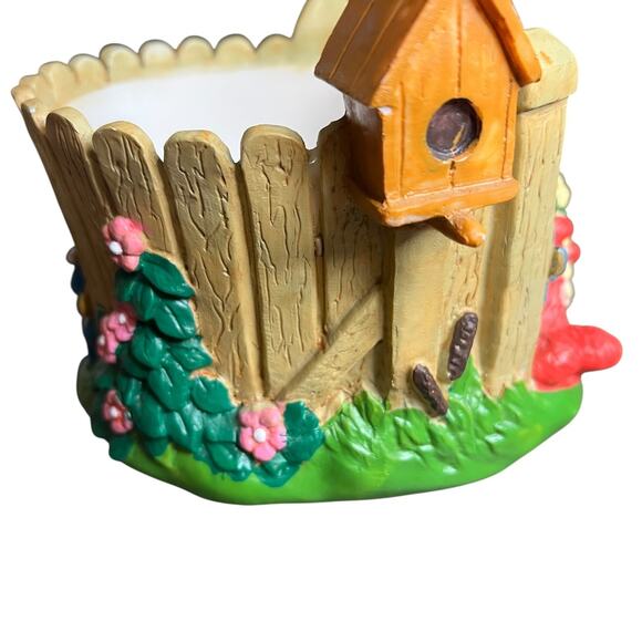 Gilwares 2005 Elmo Sesame Street Candle Base Holder - Fence Flowers Mailbox - Picture 4 of 7